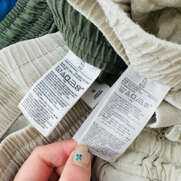 Women’s Loose Fit Linen Blend Pants And Short Bundle Of 3 Size XL - Picture 10 of 11